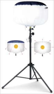 Ballon eclairant chantier pro 100W 200W 300W 500W 1000W